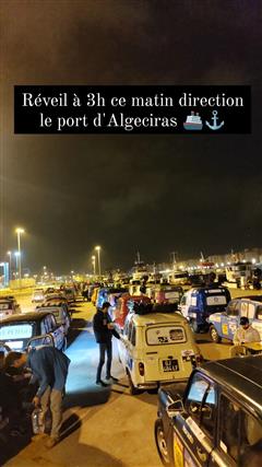 Reveil 3h direction port d'Algeciras